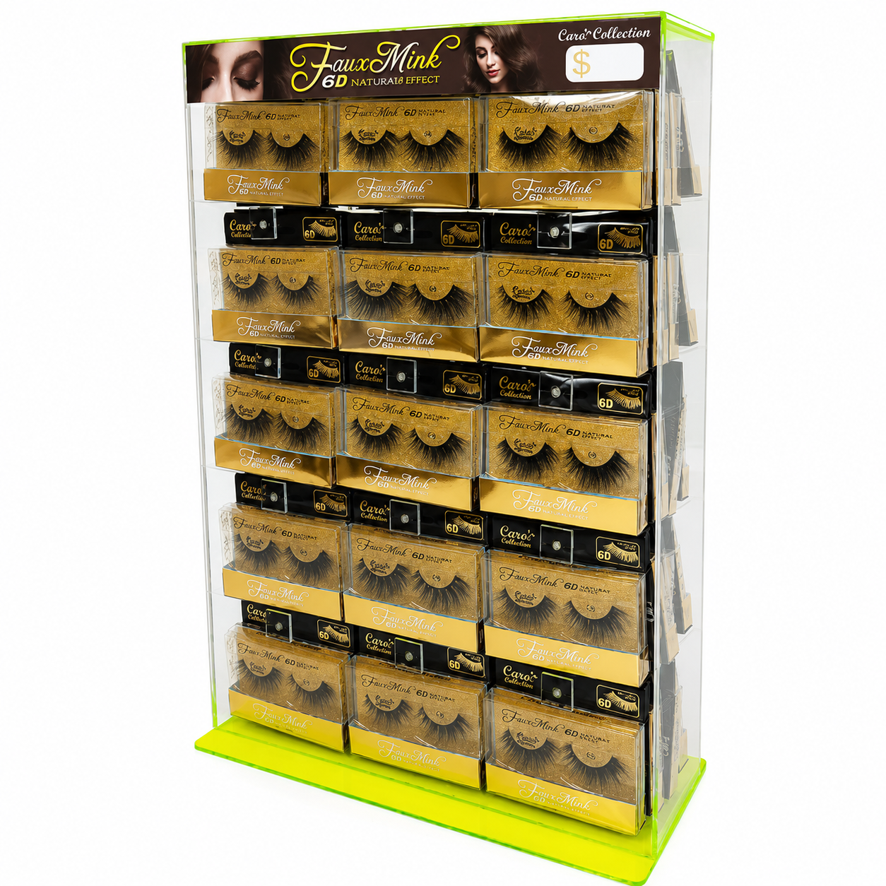Display 6D Faux Mink Eye Lashes 60CT  product image