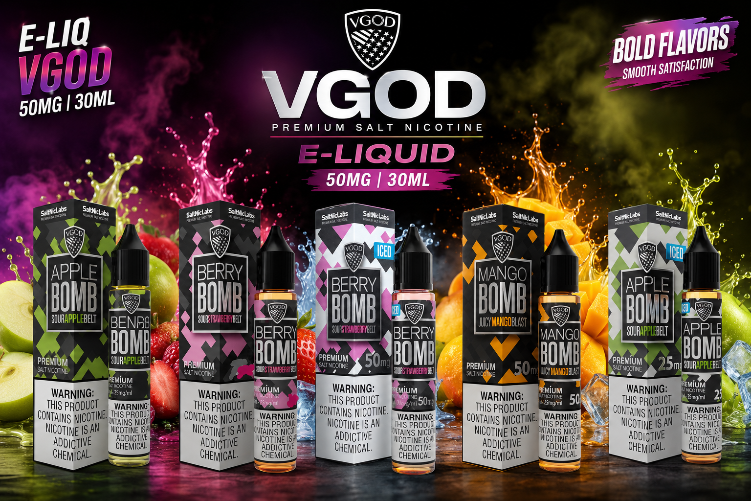 E-Liq Vgod 50MG 30ML product image