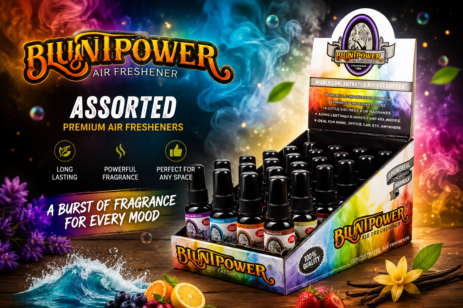 Air Freshener Bluntpower Assorted 1.5OZ 1CT (C200) product image