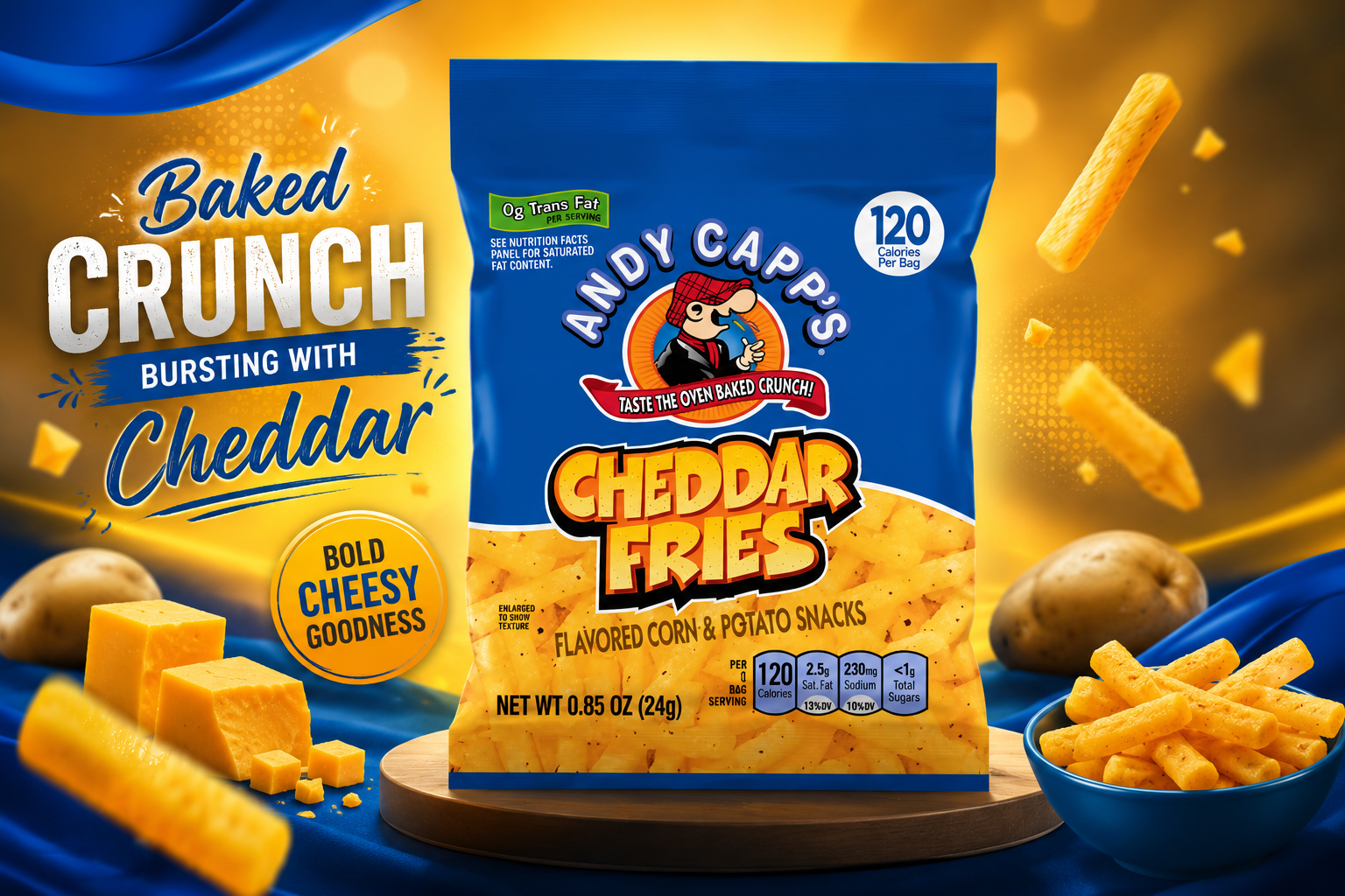 Andy Capps Cheddar 0.85OZ 1CT (C72) product image