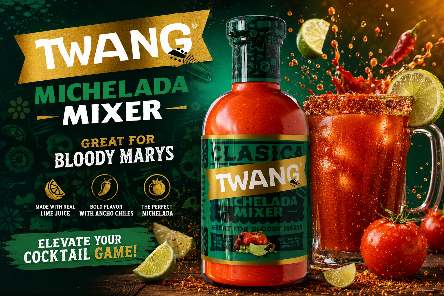 Twang Michelada Cocktail Mix 16OZ-1CT (C6) product image