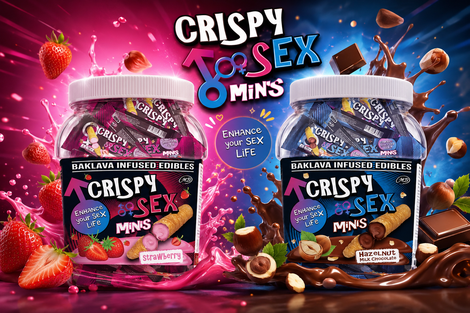 Baklava Infused Edibles Crispy Sex Minis 40/Jar 1CT (C40) product image