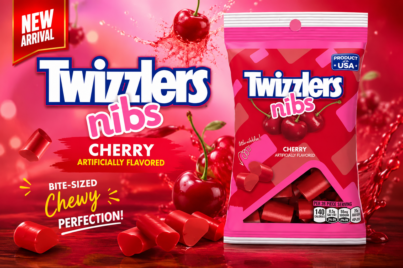 Twizzlers Cherry Nibs 12CT (C8) product image