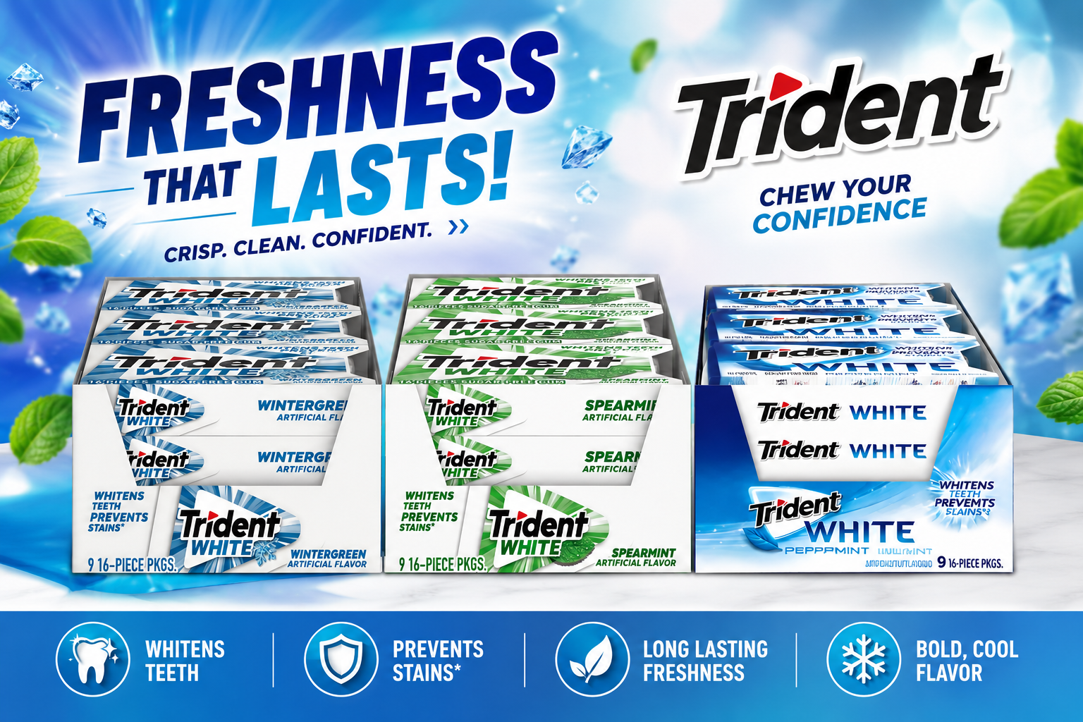 Gum Trident 16/PK 9CT (C18) product image