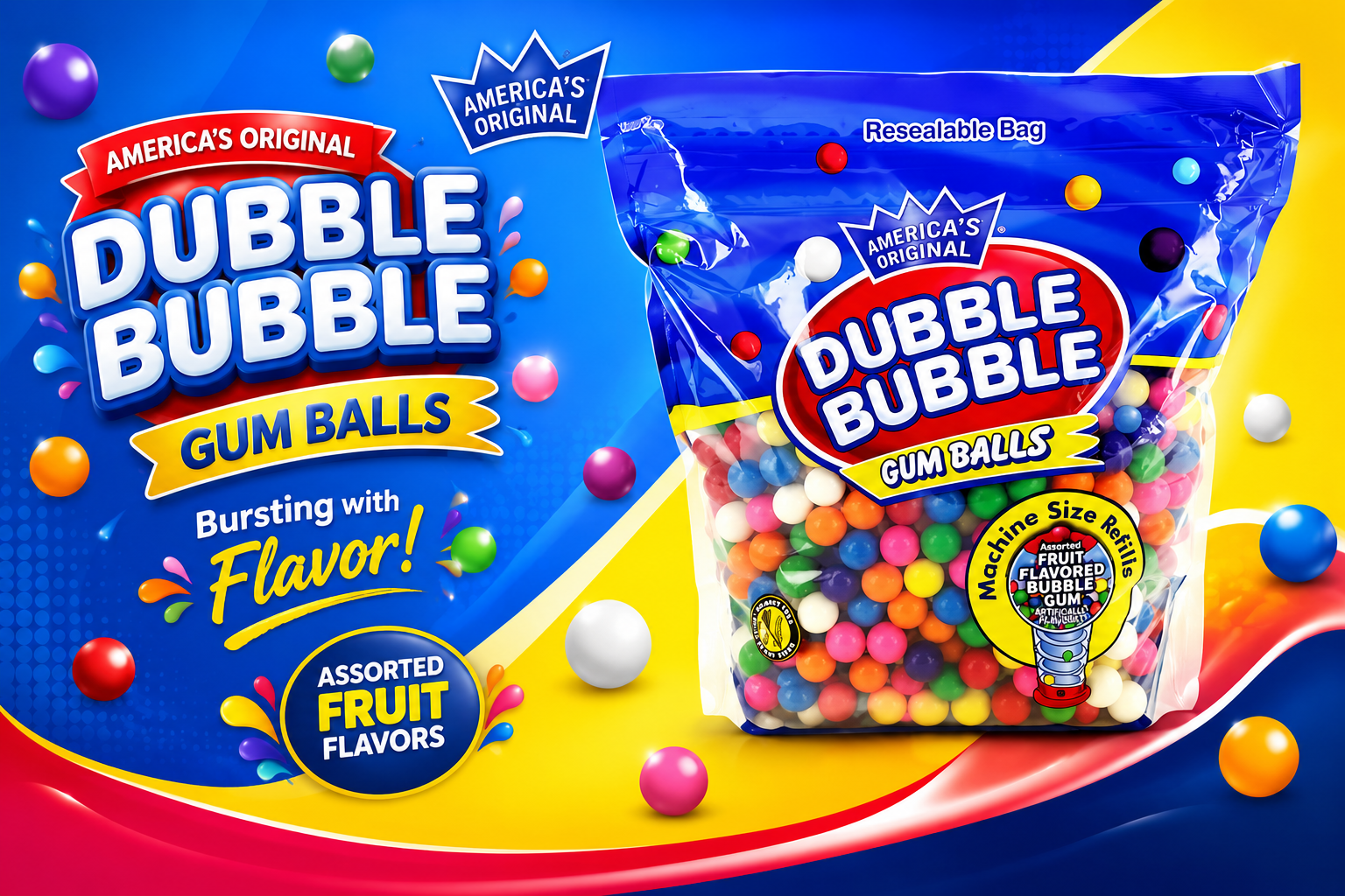 Gum Bag Dubble Bubble Assorted (C12) product image