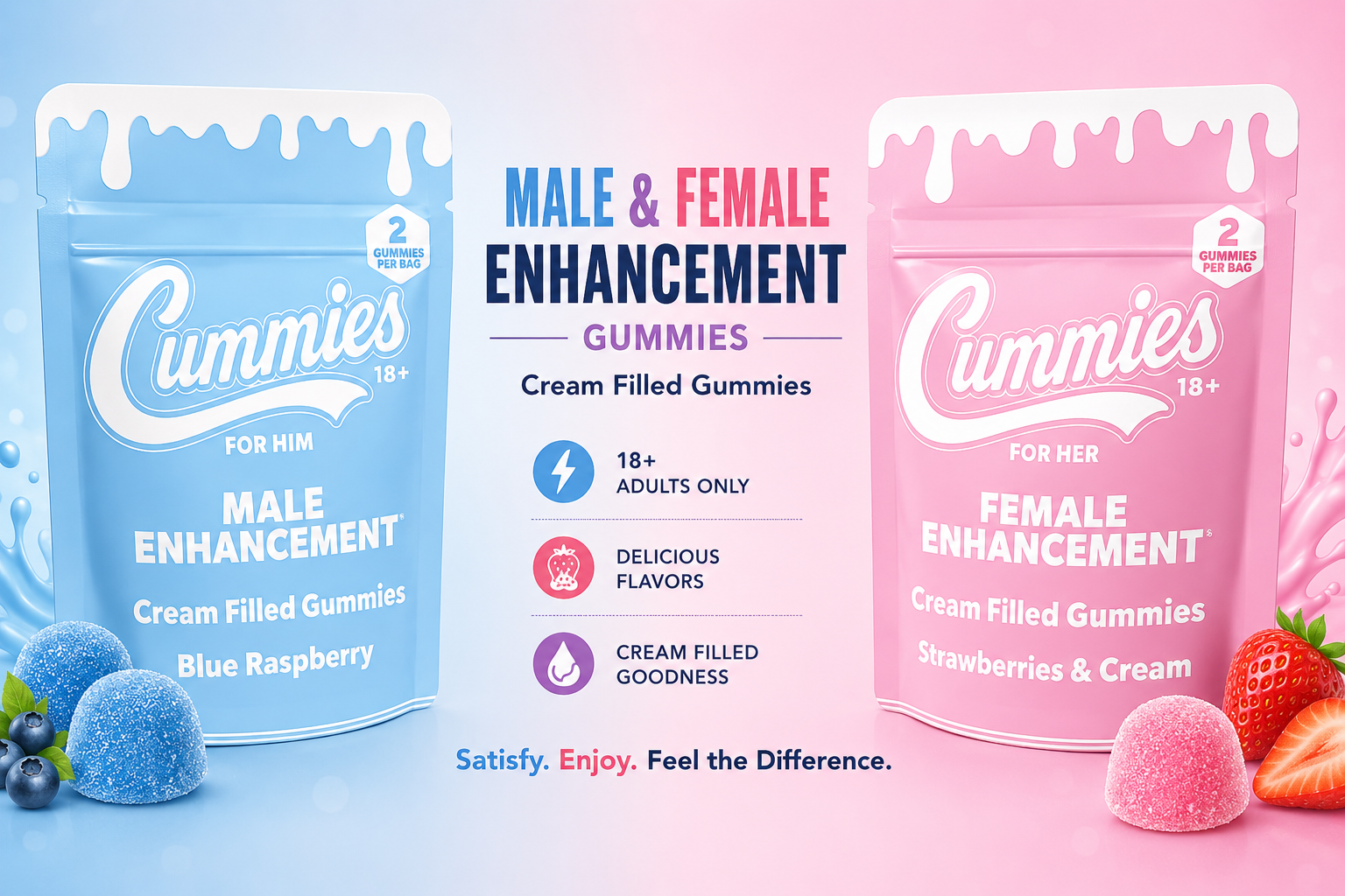 Vita Cummies Enhancement Cream Filled Gummies 2Pk 10CT (C28) product image