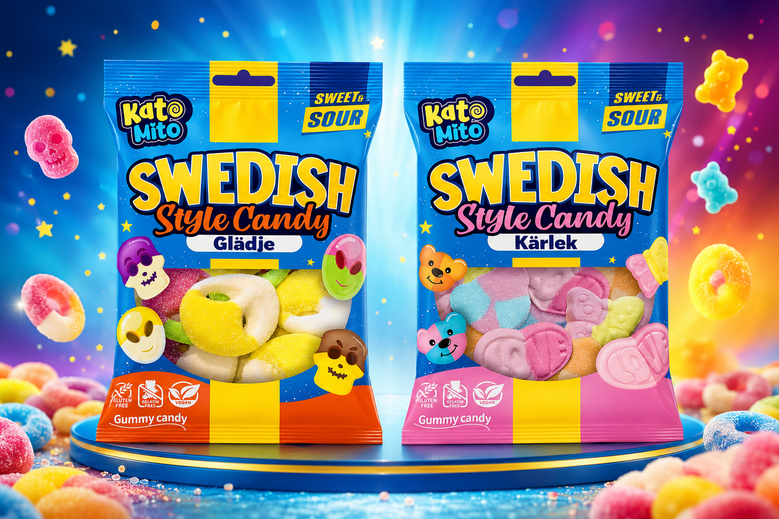 Peg Bag Kato Mito Swedish Style Candy 4Oz 1CT (C12) product image