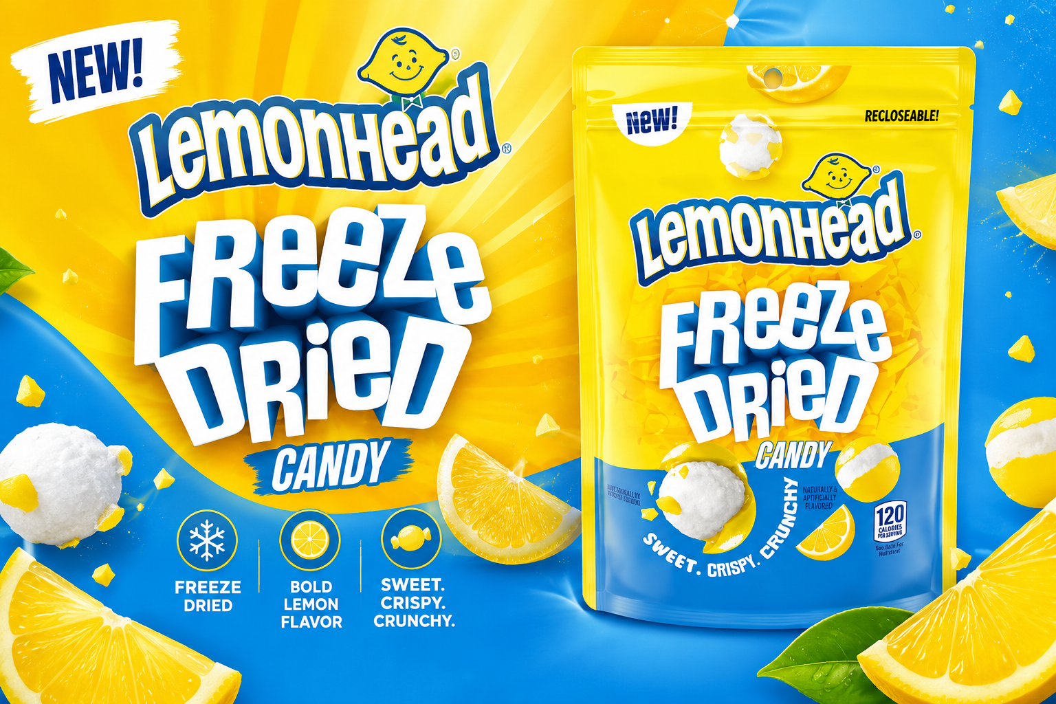 Peg Bag Lemonhead Freeze Dried Candy 4Oz 1CT (C8) product image