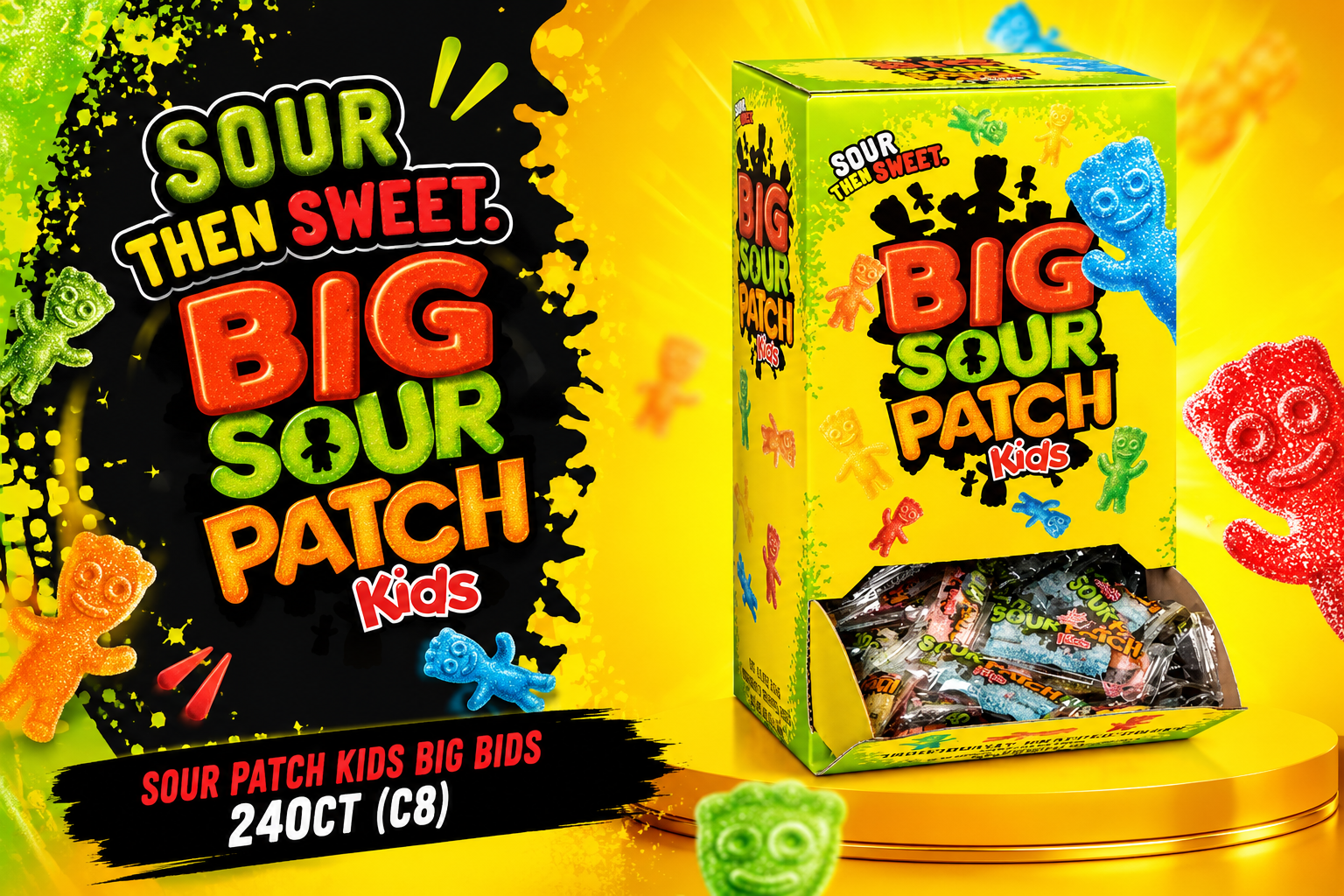 Sour Patch Kids Big Bids 240CT (C8) product image