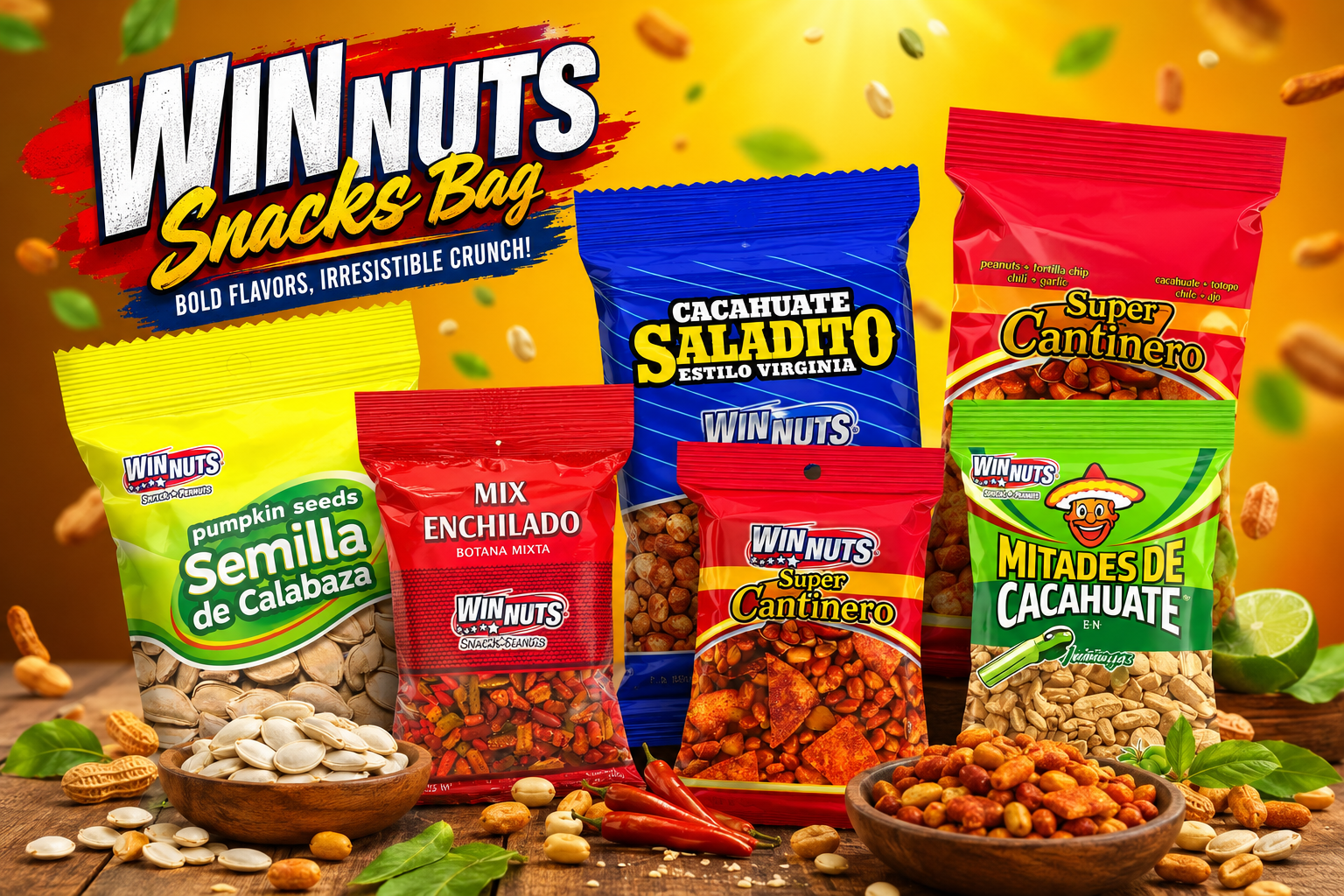 Peg Bag Win Nuts Snacks Bag 1CT (C12) product image