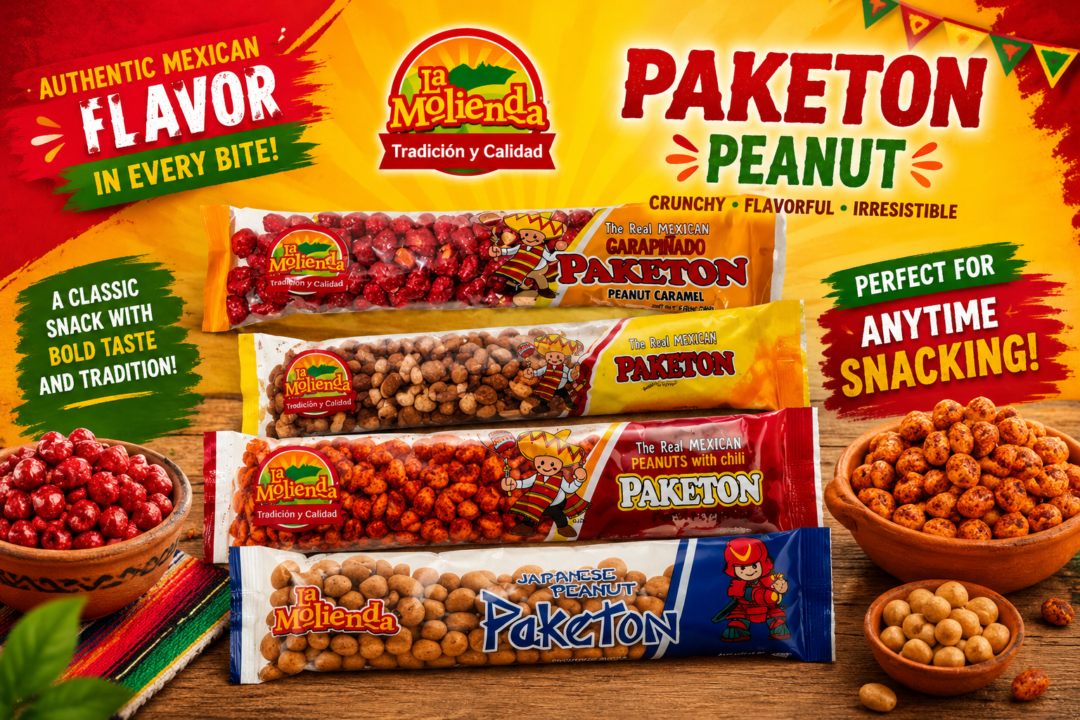 Paketon La Molienda Peanut 6.3OZ 10CT (C10) product image
