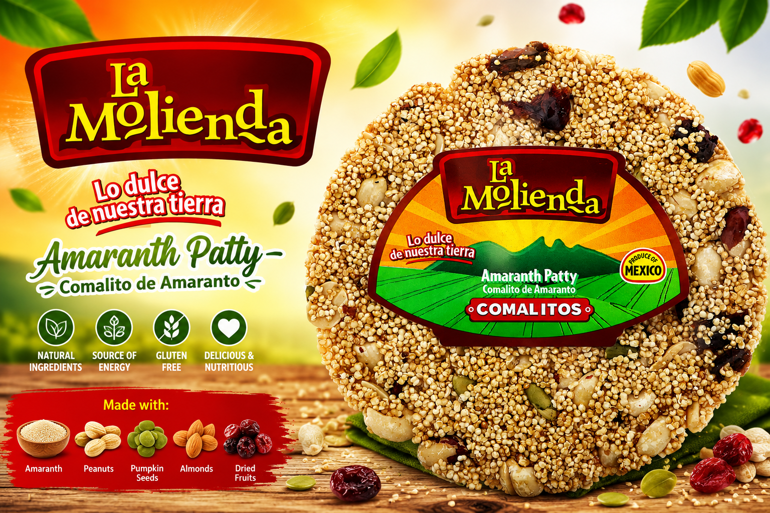 La Molienda Amaranth Patty 2.8OZ 1CT (C36) product image