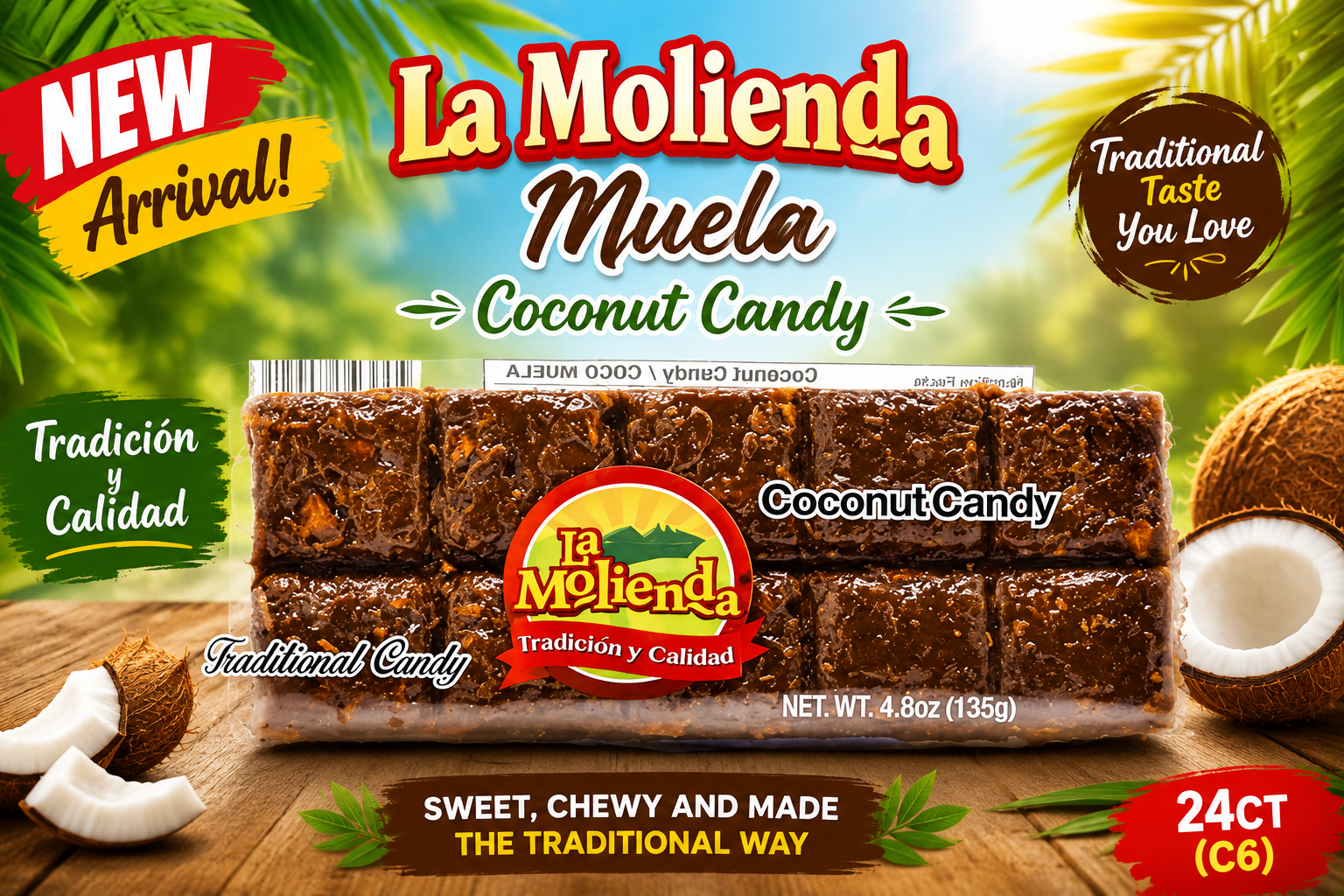 La Molienda Muela Coconut Candy 3.8OZ 24CT (C6) product image