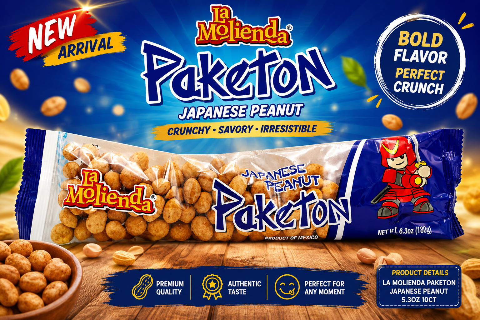 La Molienda Paketon Japanese Peanut 5.3OZ 10CT product image