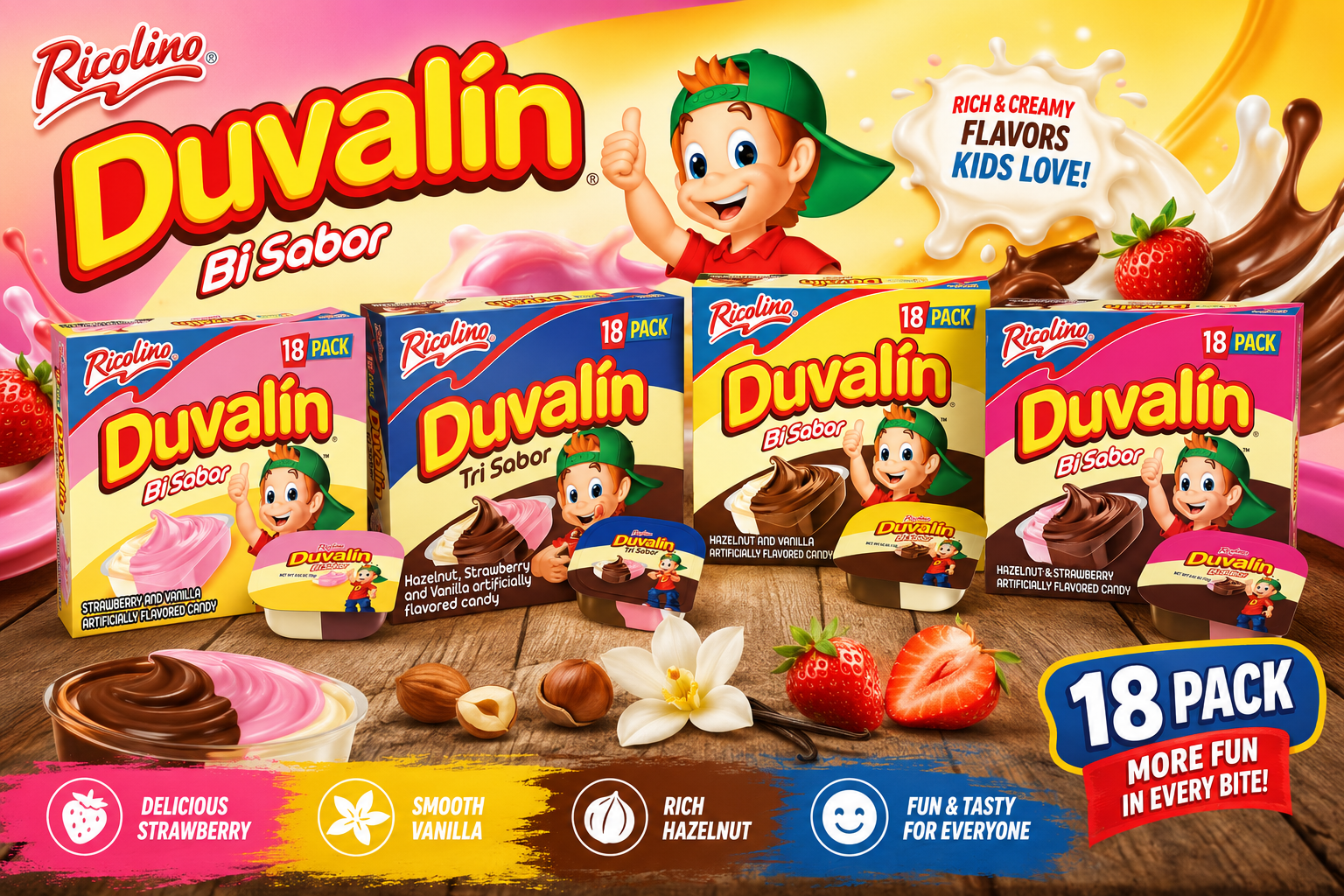 CN Ricolino Duvalin 9.36OZ 18CT (C24) product image