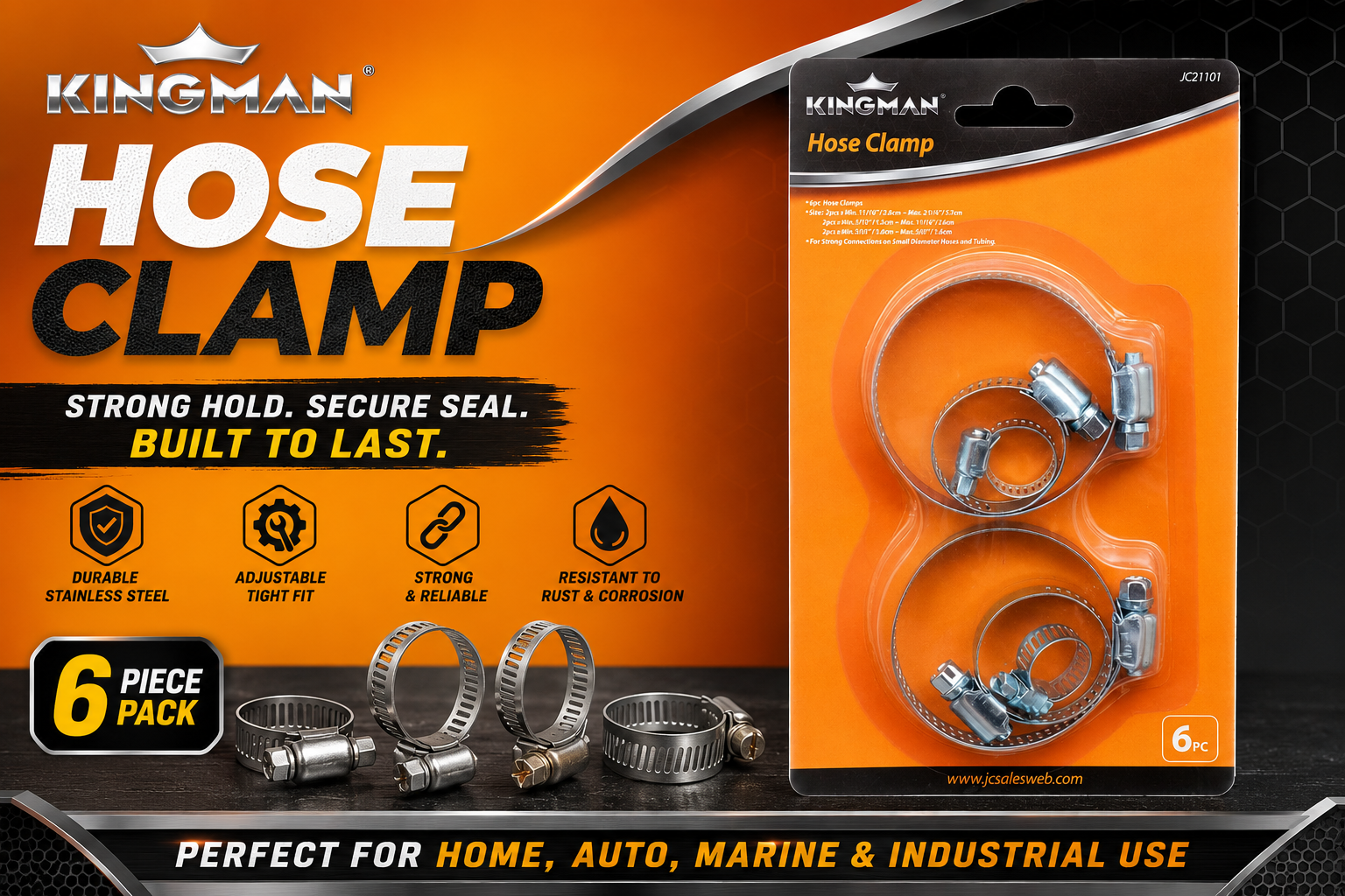 Kingman Hose Clamp 6/PK (C24) product image