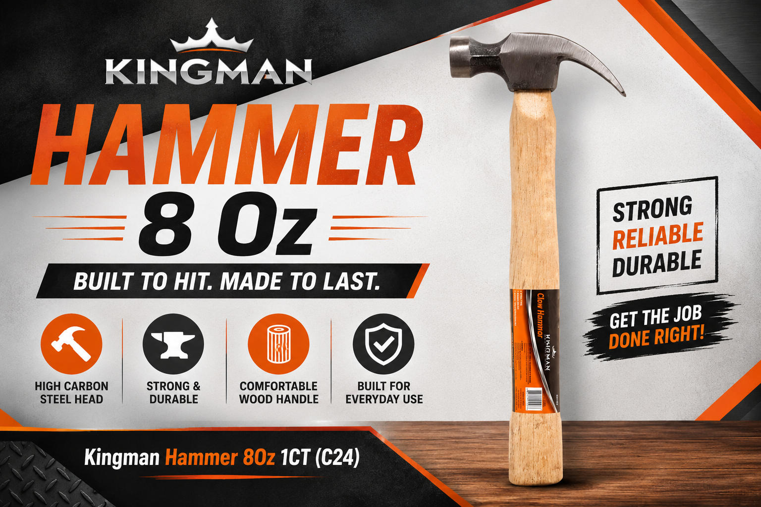 Kingman Hammer 8Oz 1CT (C24) product image