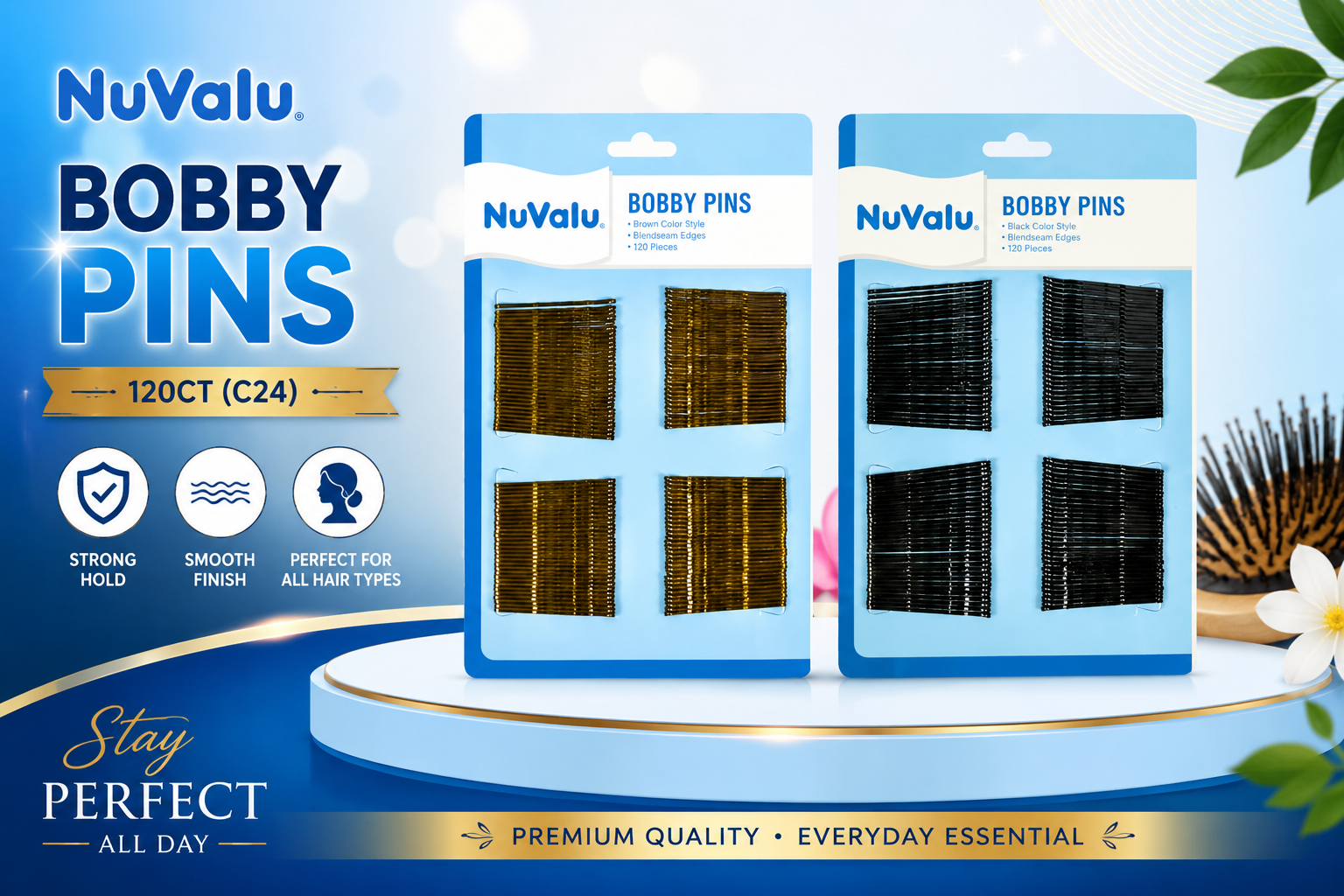NuValu Bobby Pins 120CT (C24) product image