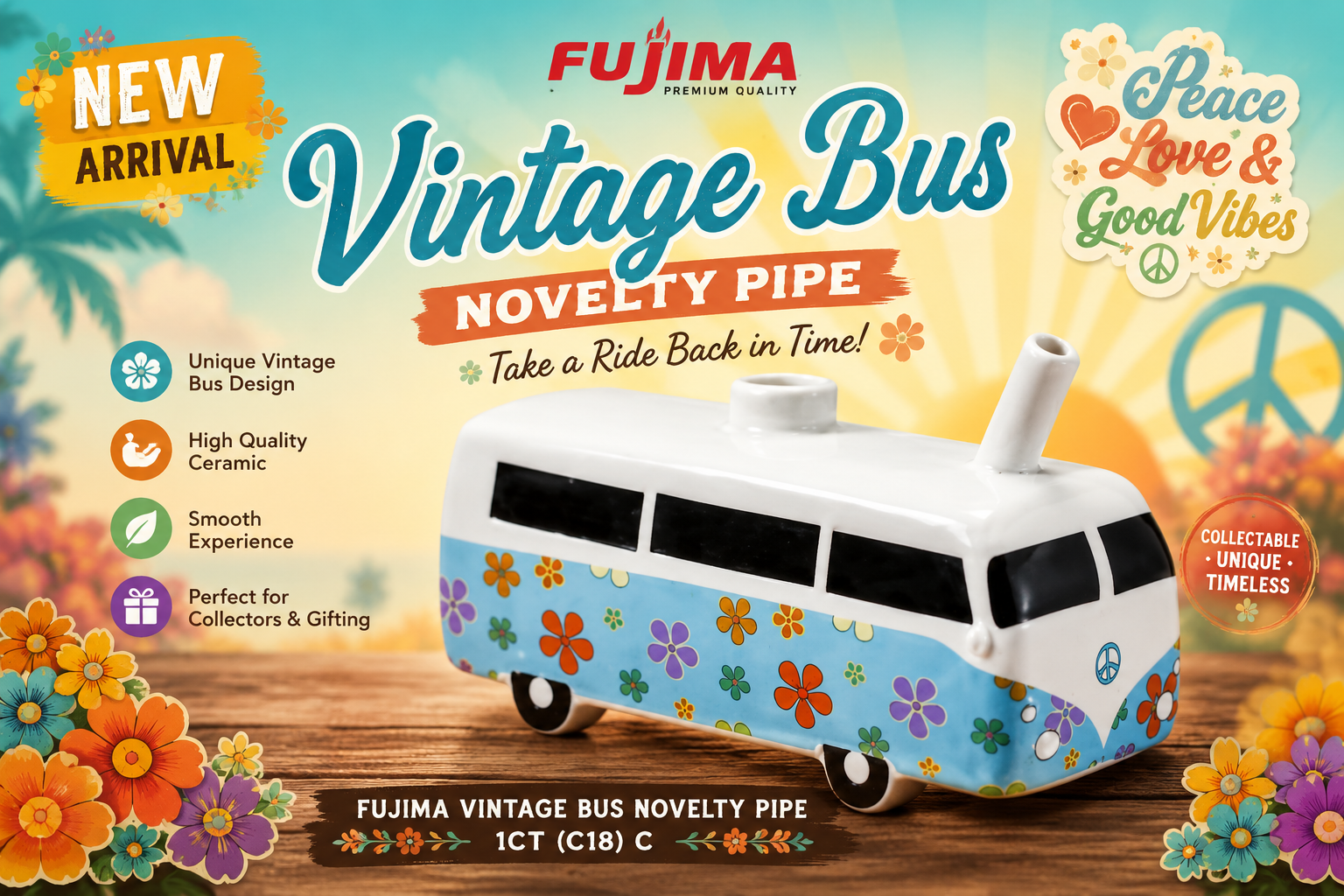 Fujima Vintage Bus Novelty Pipe 1CT (C18) C product image