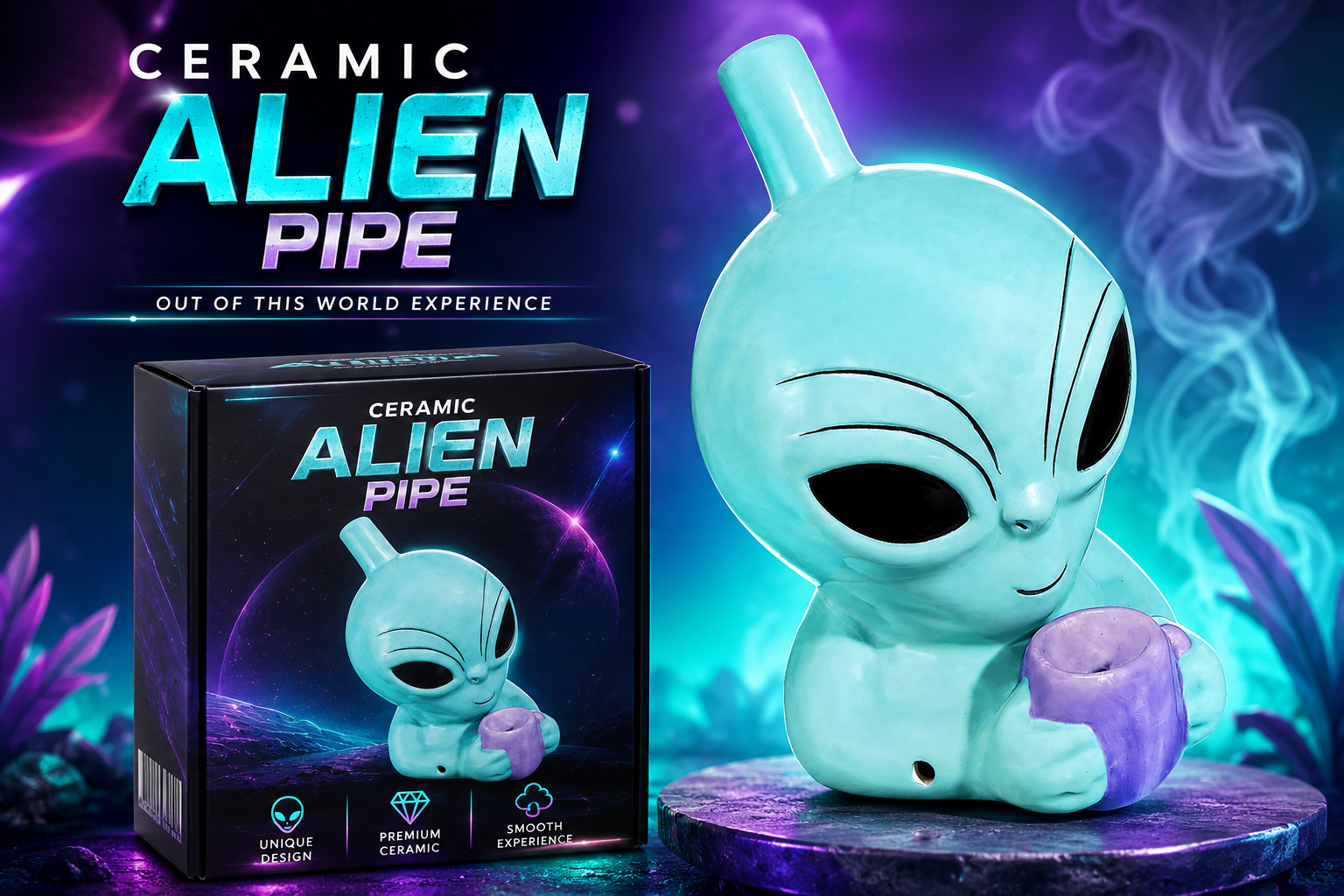 Fujima Ceramic Alien Pipe 1CT (C24) C product image