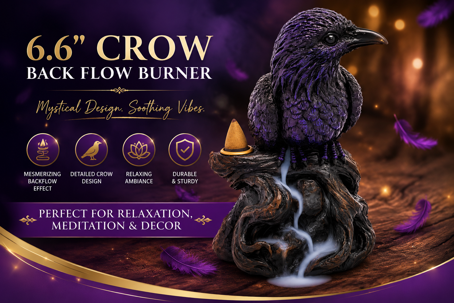 Fujima 6.6" Crow Back Flow Burner 1CT (C12) product image