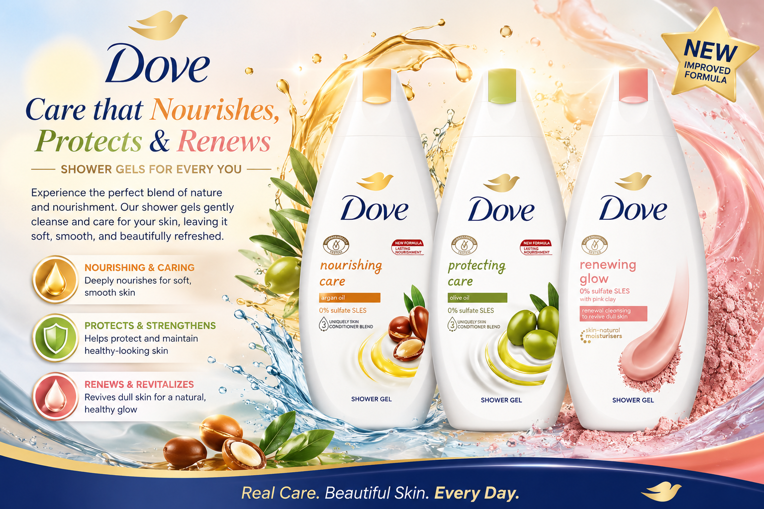 Dove Shower Gel 15.20OZ 1CT  product image