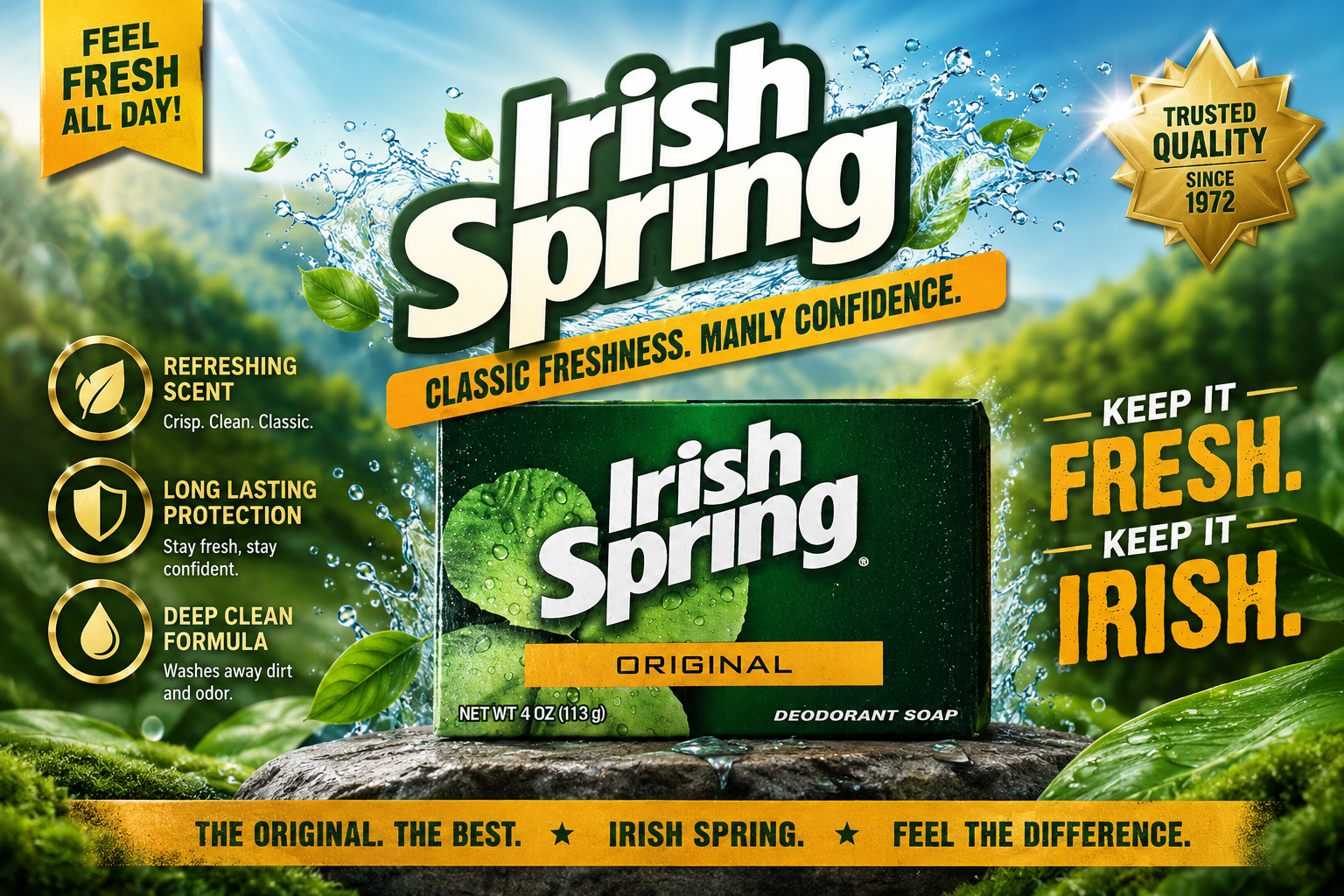 Soap Irish 3Pack Original 4OZ (C18) product image