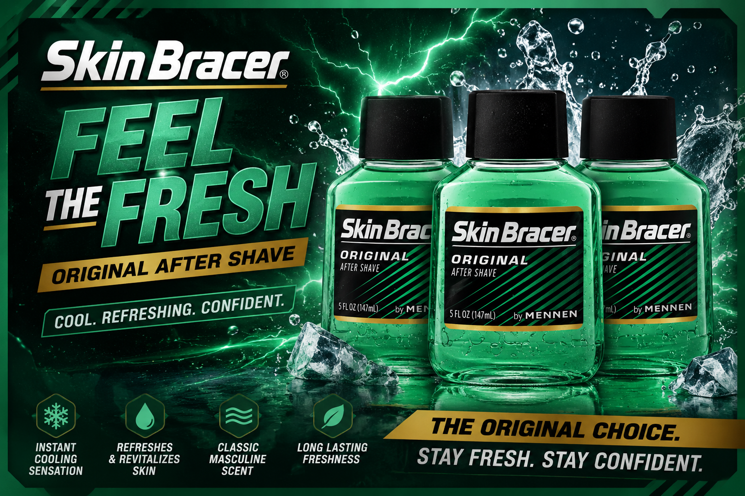 After Shave Mennen Skin Bracer 5OZ 1CT  product image
