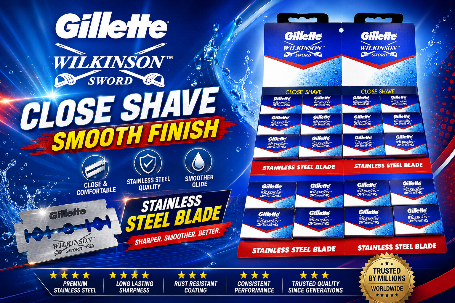 Gillette Wilkinson Sword 5CT 20 Cards (C60) product image