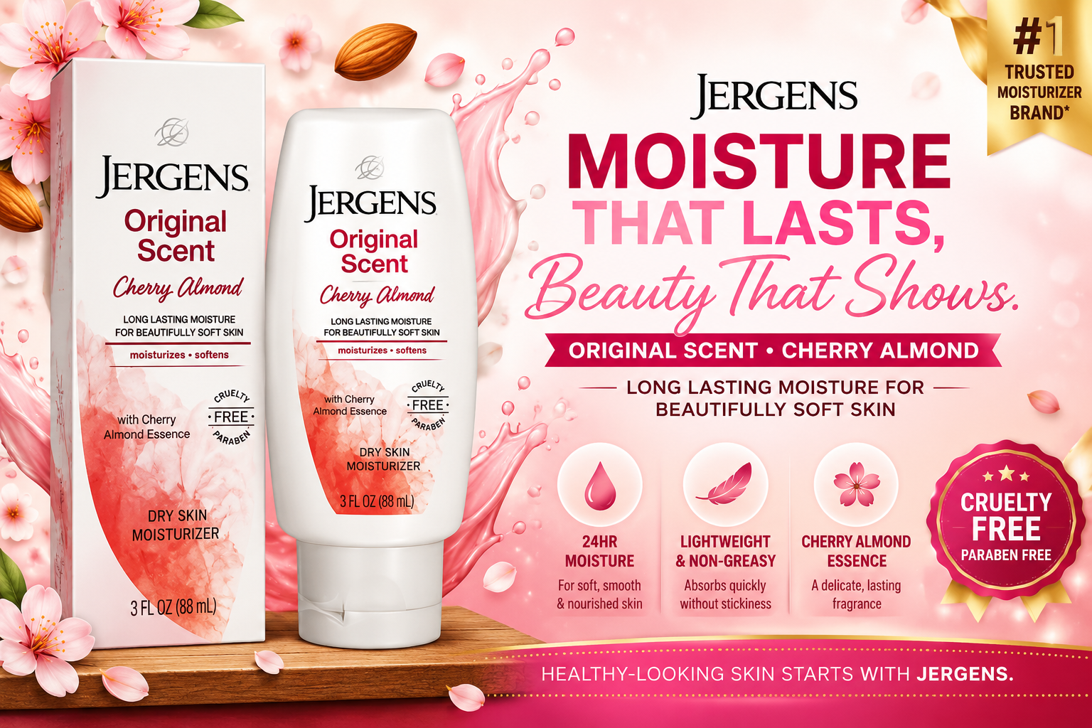 Jergens Lotion 3Oz Original Scent 1Ct (C8) product image