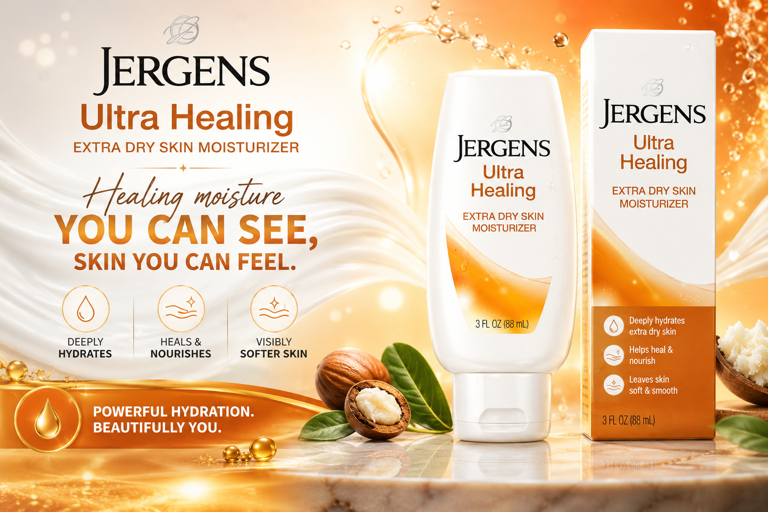 Jergens Lotion 3Oz Ultra Heal 1Ct (C8) product image