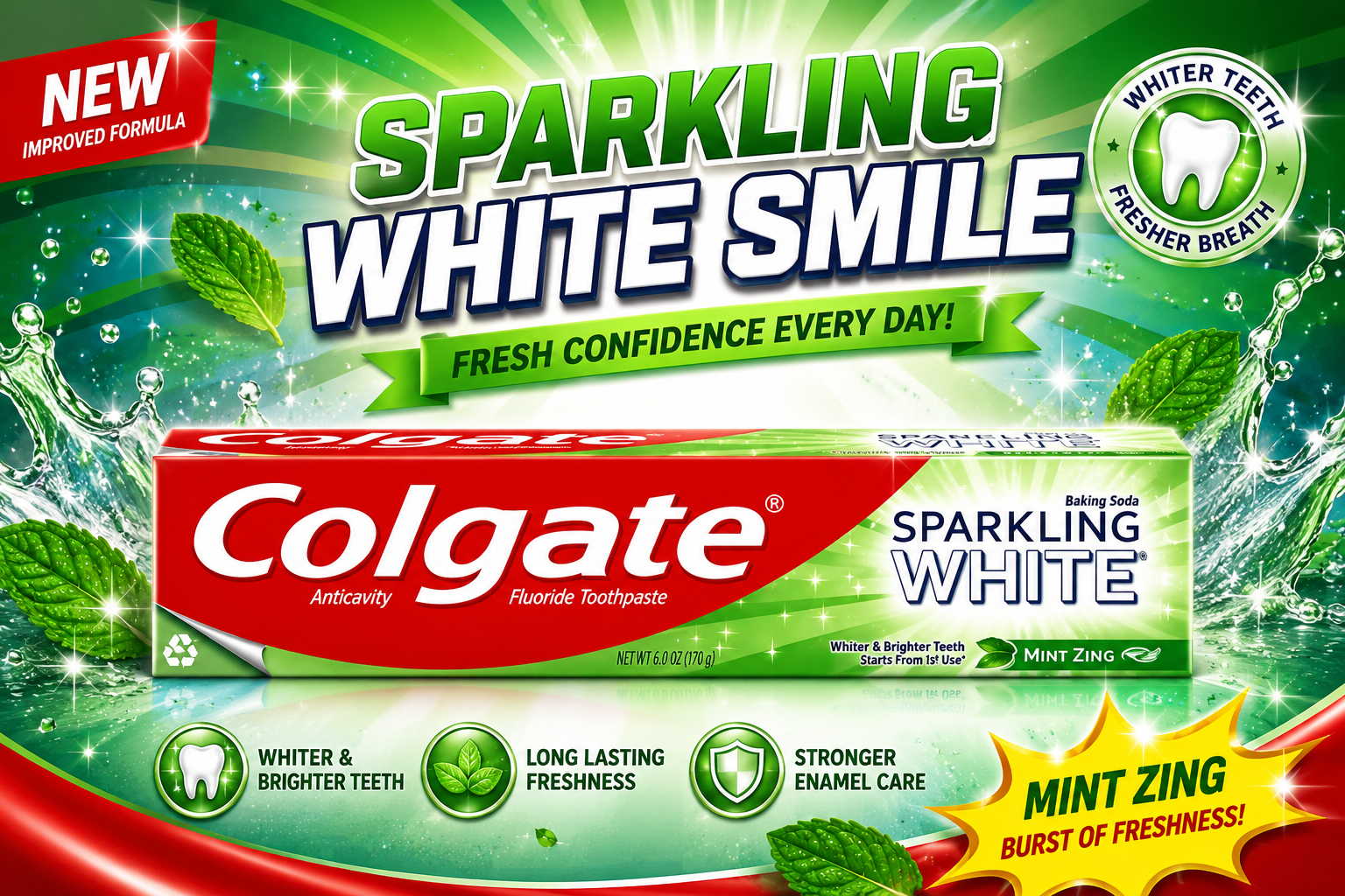 Toothpaste Colgate 8OZ Spark White 1CT (C24) product image