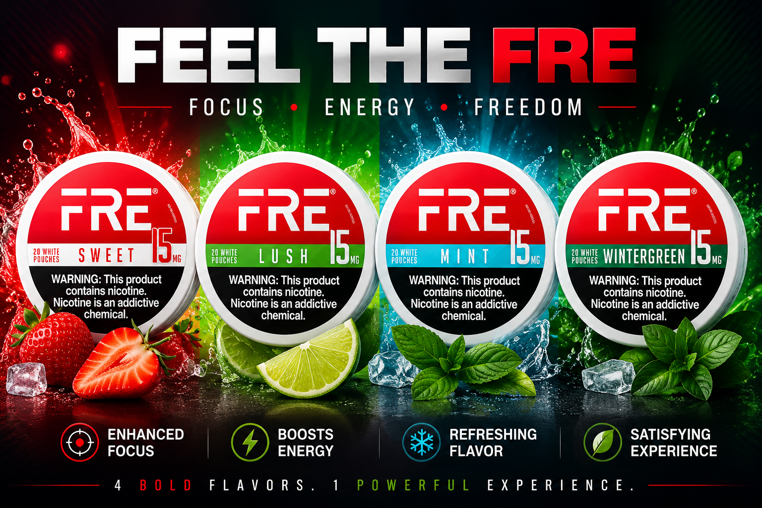 Fre Nic Pouch 15MG 5CT Pre Priced $2.99 product image