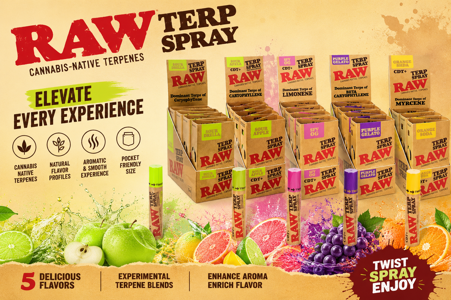 Raw Terp Spray 5Ml 8CT (C24) product image