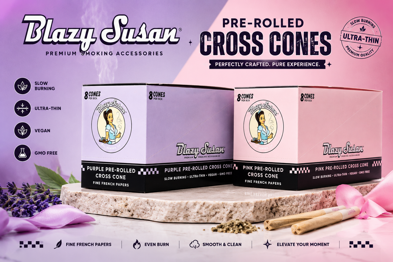 CP Blazy Susan Pre-Rolled Cross Cone 8CT (C24) product image