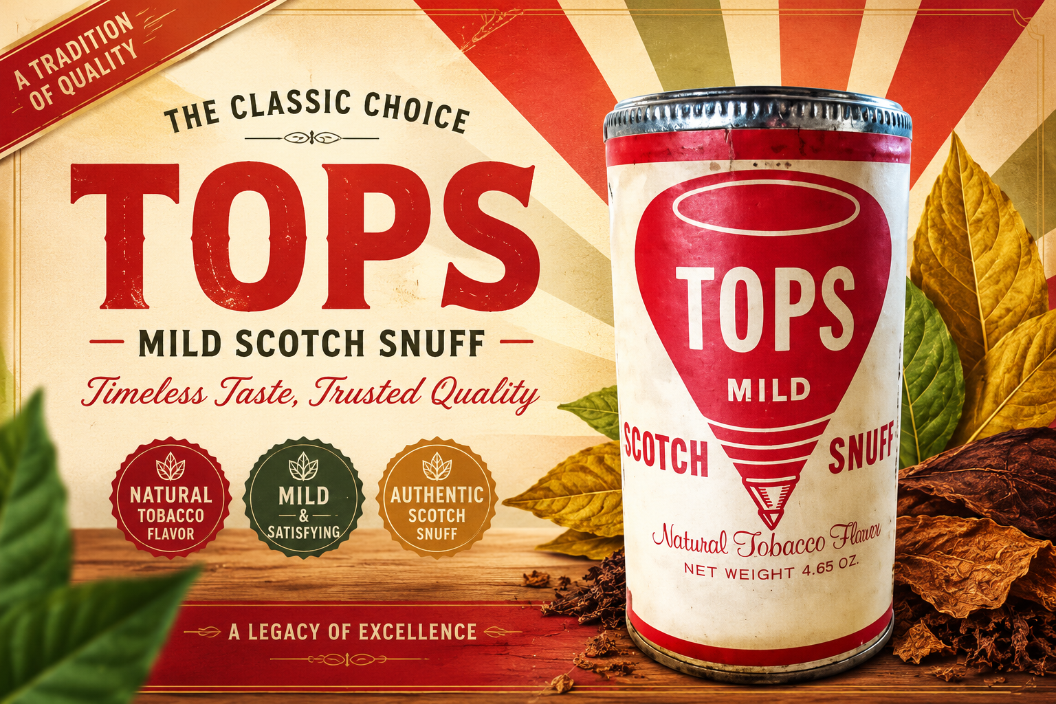 Tob Snuff Tops Mild Tc 1CT (C12) product image