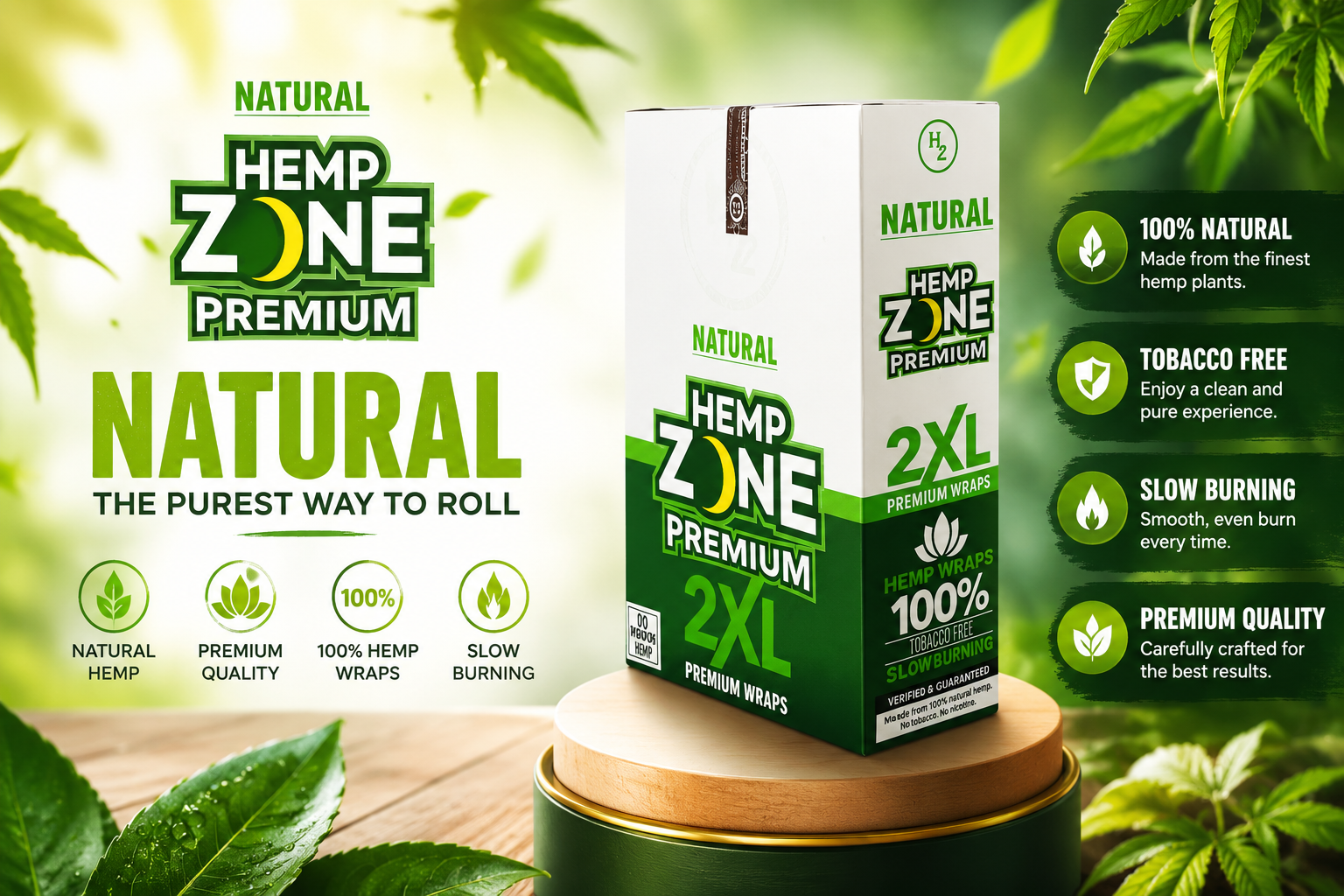 CP Hempzone White 1.25 25CT (C50) product image
