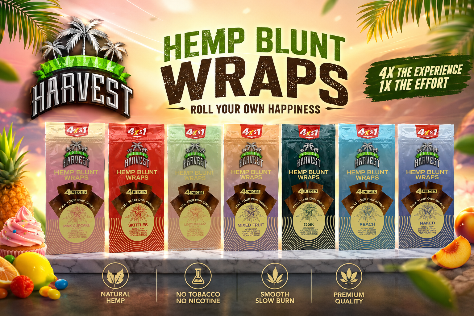 CP Green Harvest Hemp Wrap 4/Pk 15Ct (C30) product image