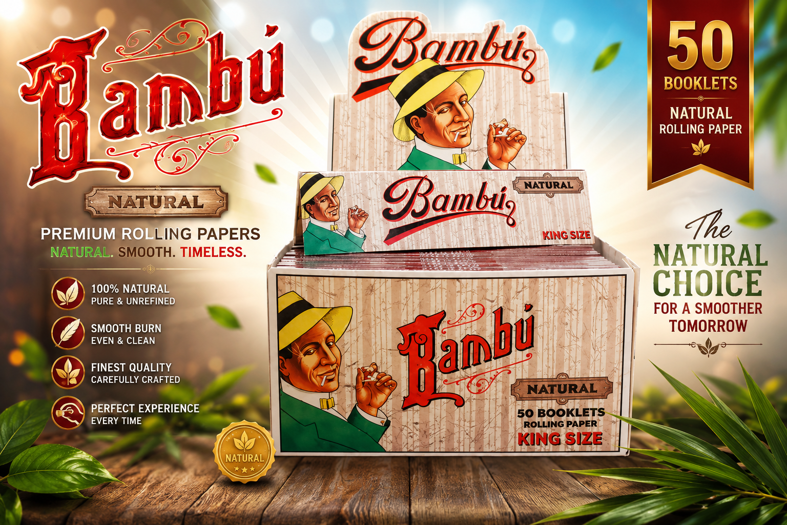 CP Bambu Natural King Size 50CT (C24) product image