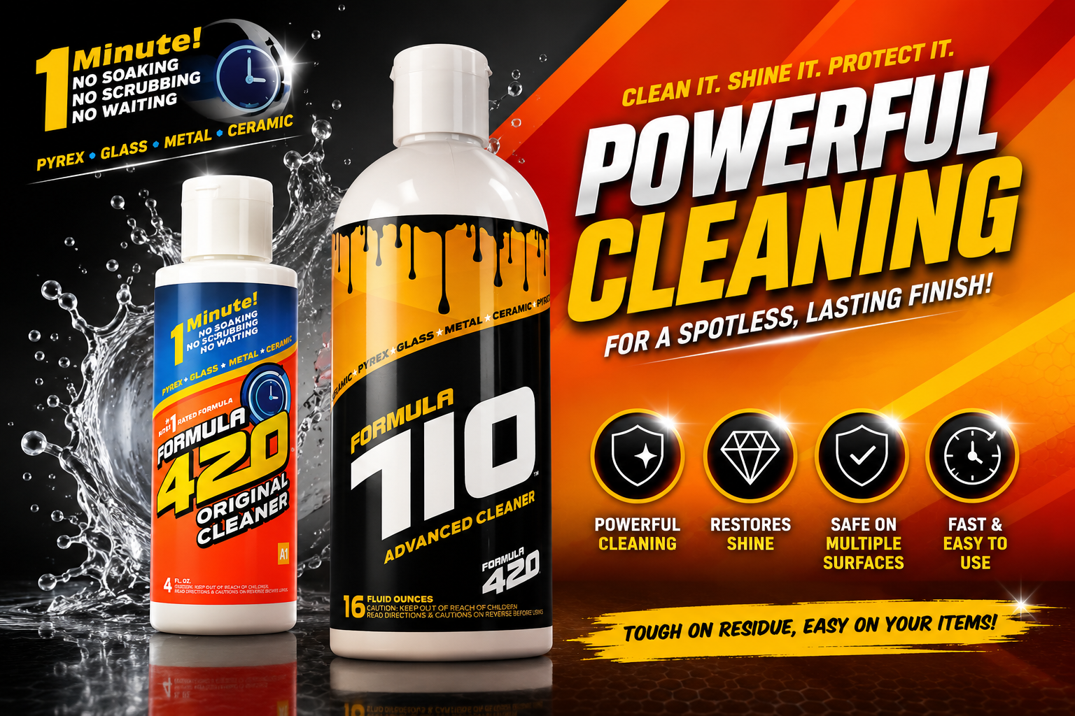 Formula Glass Cleaner  420 4OZ 1CT (C24) product image