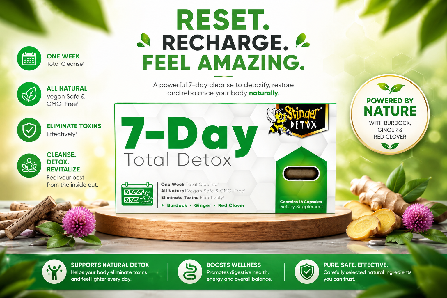 Stinger 7-Day Total Detox 16CT Tablets  product image