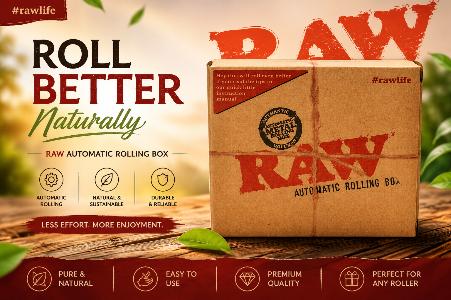 Raw Automatic Rolling Box 1CT (C1) product image