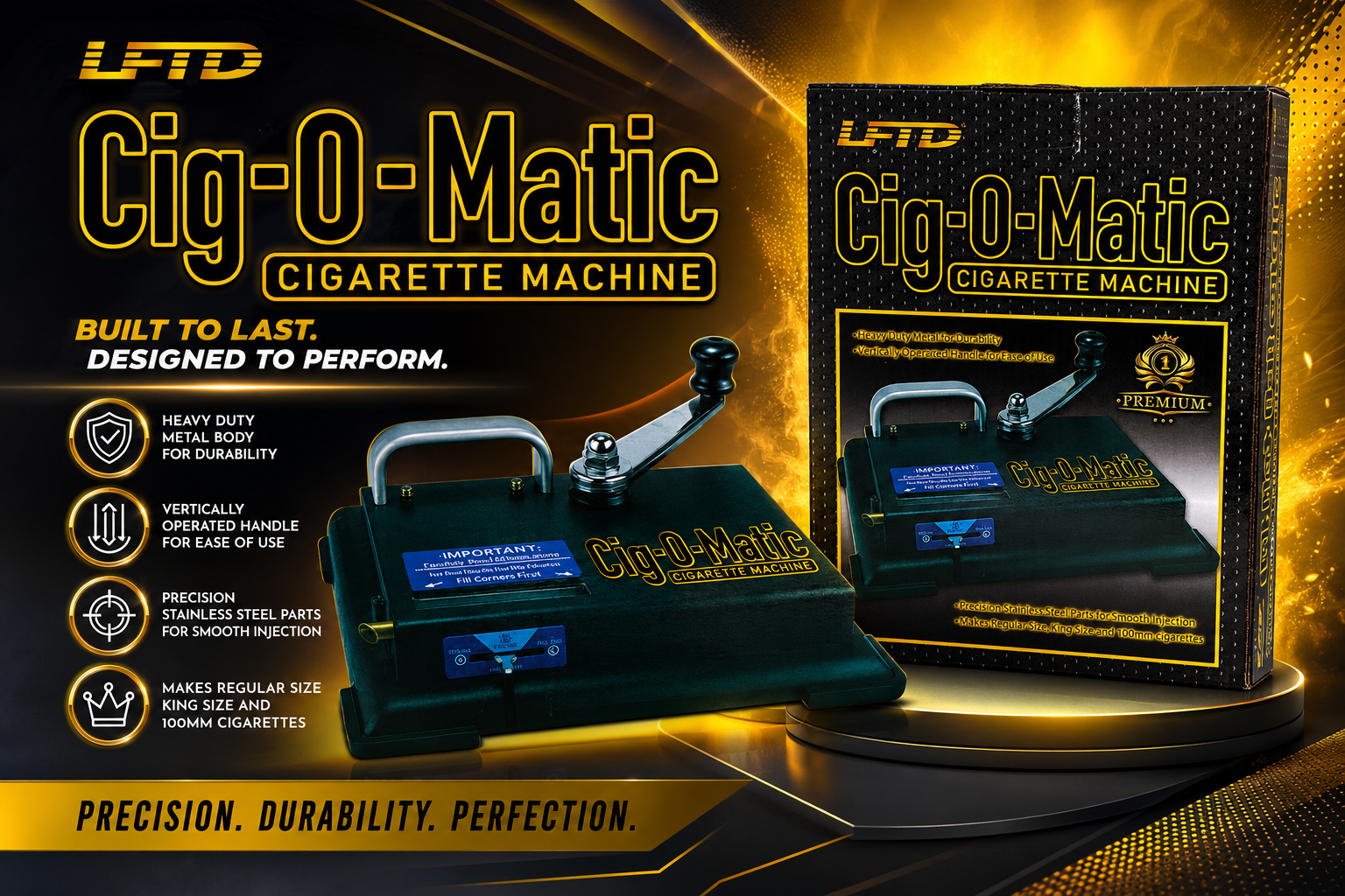 Lftd Cig-O-Matic Cigarette Machine 1CT (C1) product image