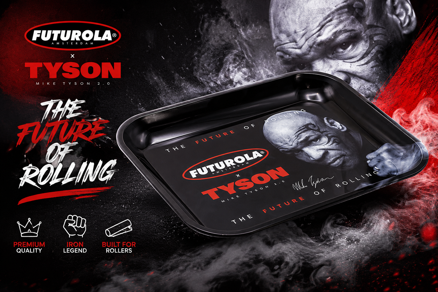Futurola Tyson 2.0 Metal Rolling Medium Tray 1CT (C100) product image