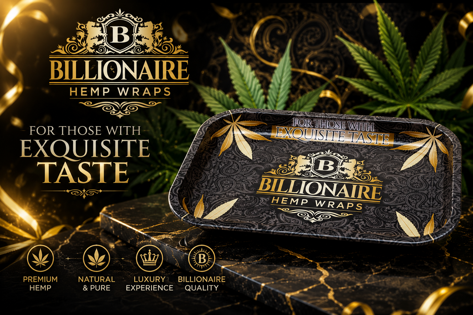 Metal Tray Billionaire Hemp Wrape 1CT product image