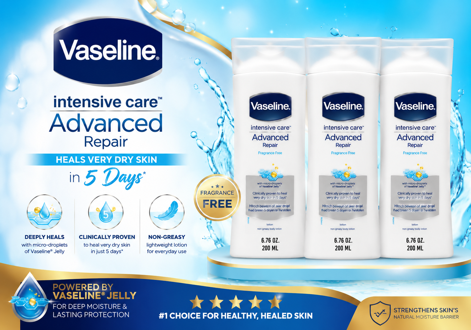 Vaseline Intensive Care 6.76Oz (C12) product image