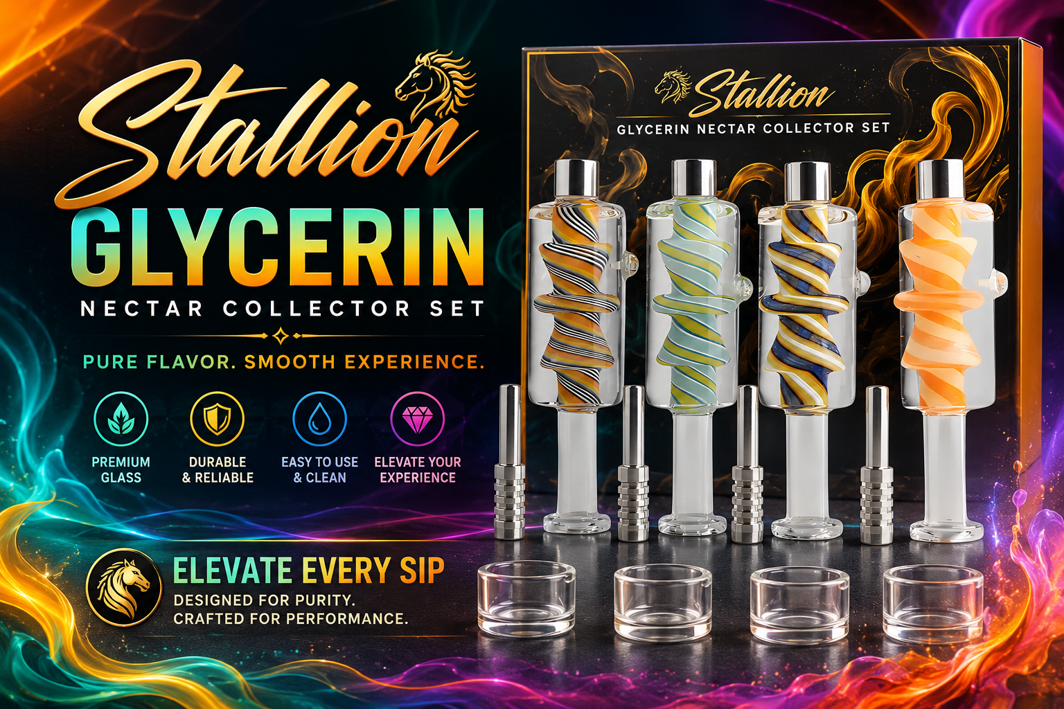 Stallion Glycerin Nectar Collector set  1Ct (C72) product image