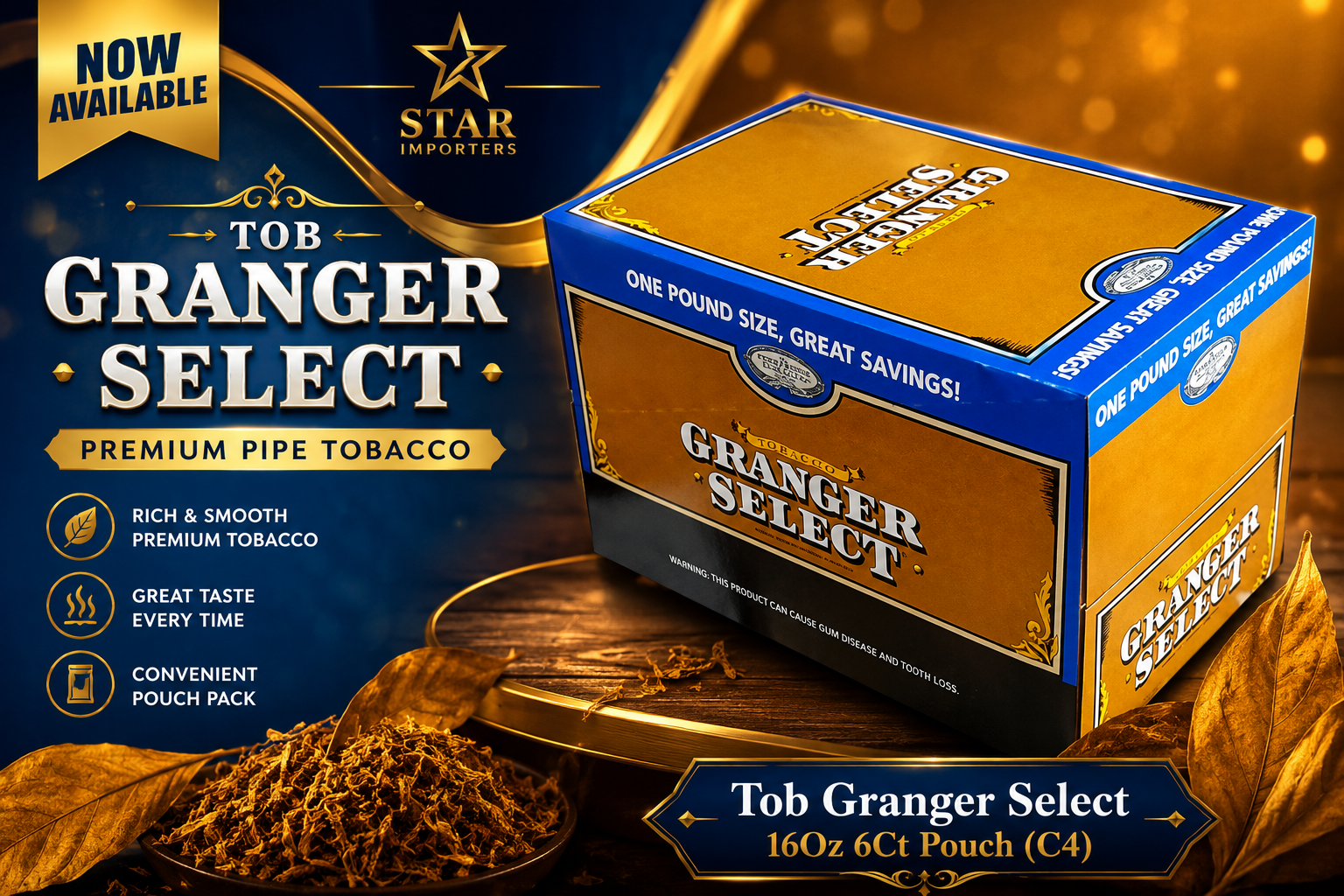 Tob Granger Select 16Oz 6Ct Pouch (C4) product image