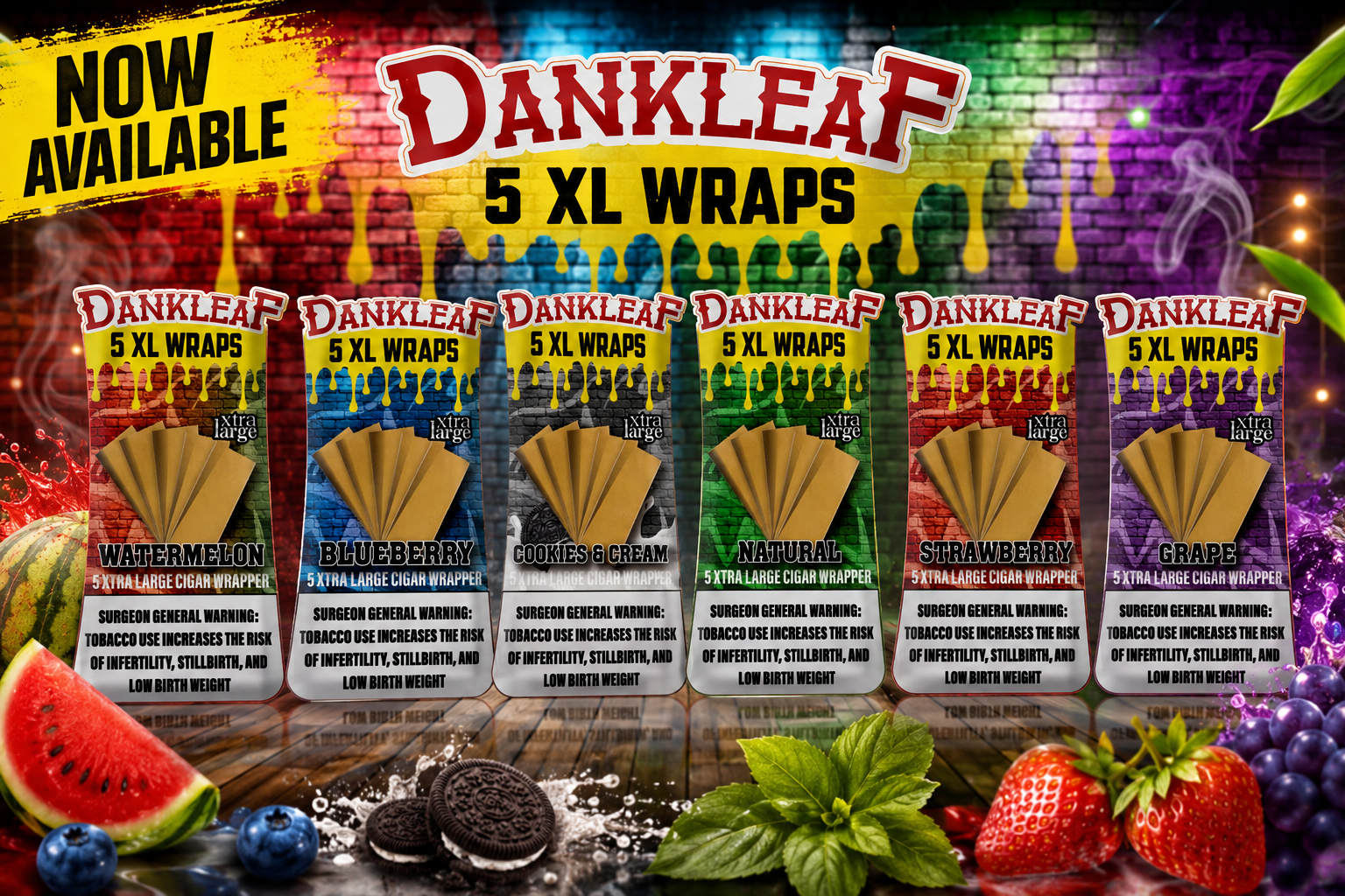 Tob Dankleaf Xtra Large Cigar Wraps 5/Pk 20CT (C40) product image