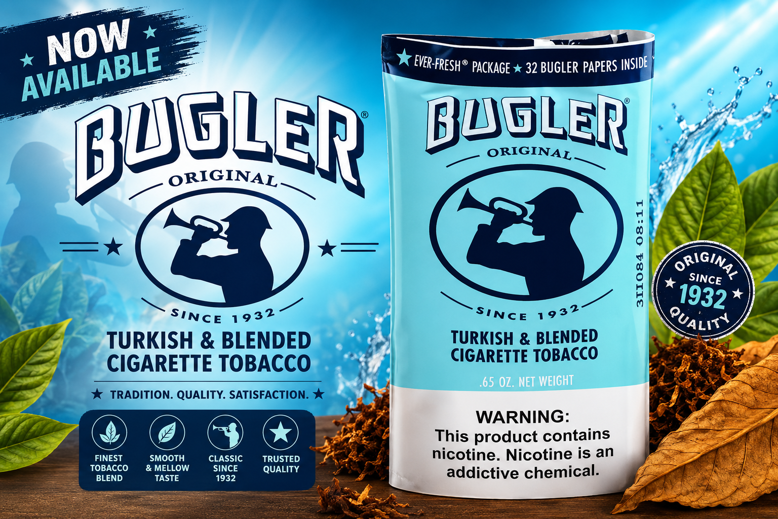 Tob Pipe Tobacco Bag Bugler .65OZ (C12) product image